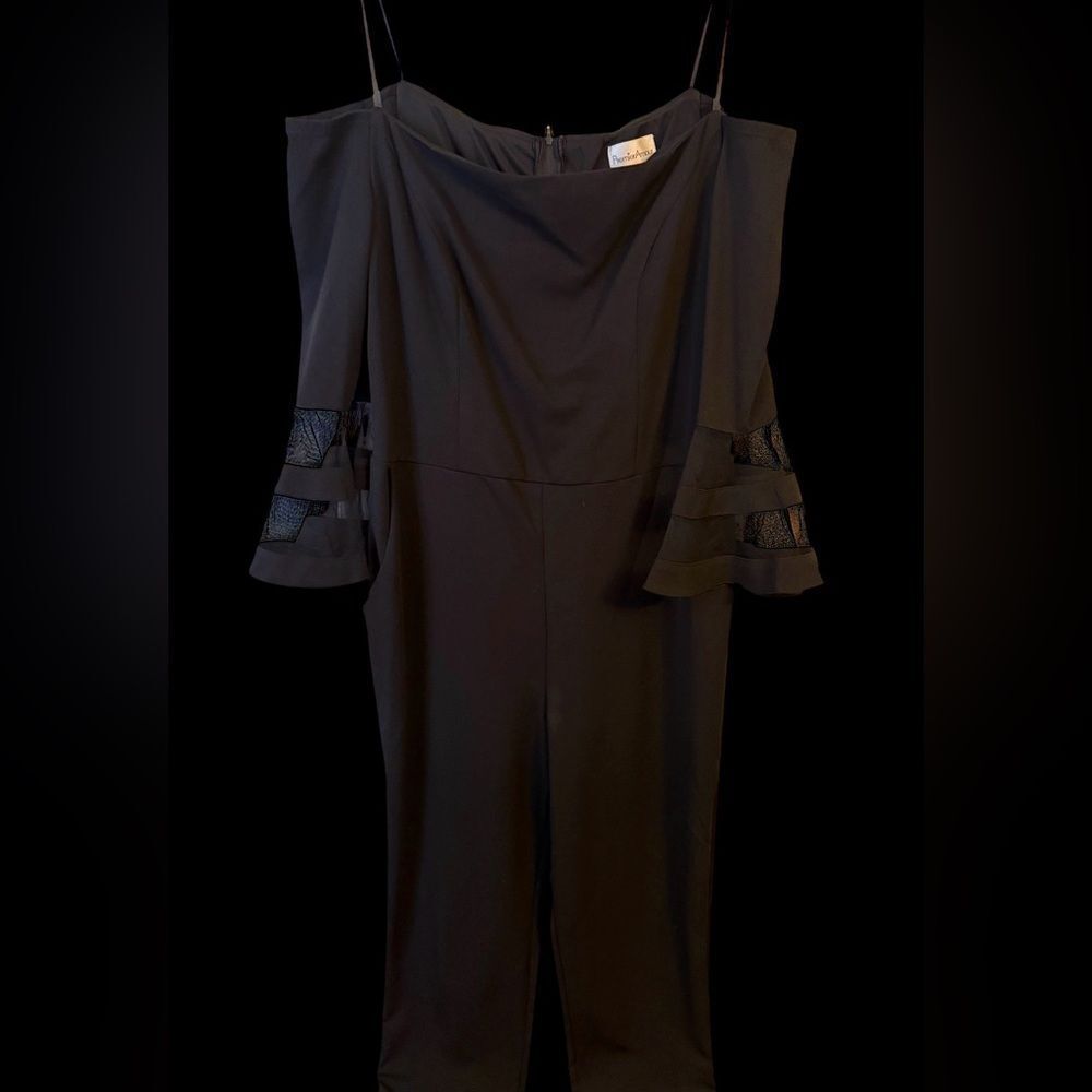 Premier Amour Black off the shoulder romper women’s 16